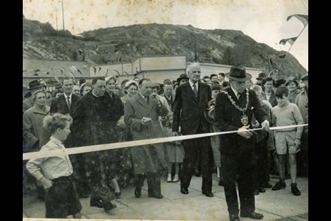 Reopening of Mumbles pier in 1956
